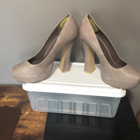 NYLA leather platform heels - Picture 3 of 12